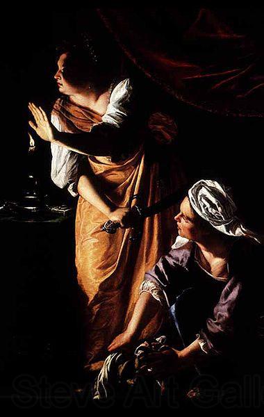Artemisia gentileschi Judith and Her Maidservant with the Head of Holofernes, Germany oil painting art